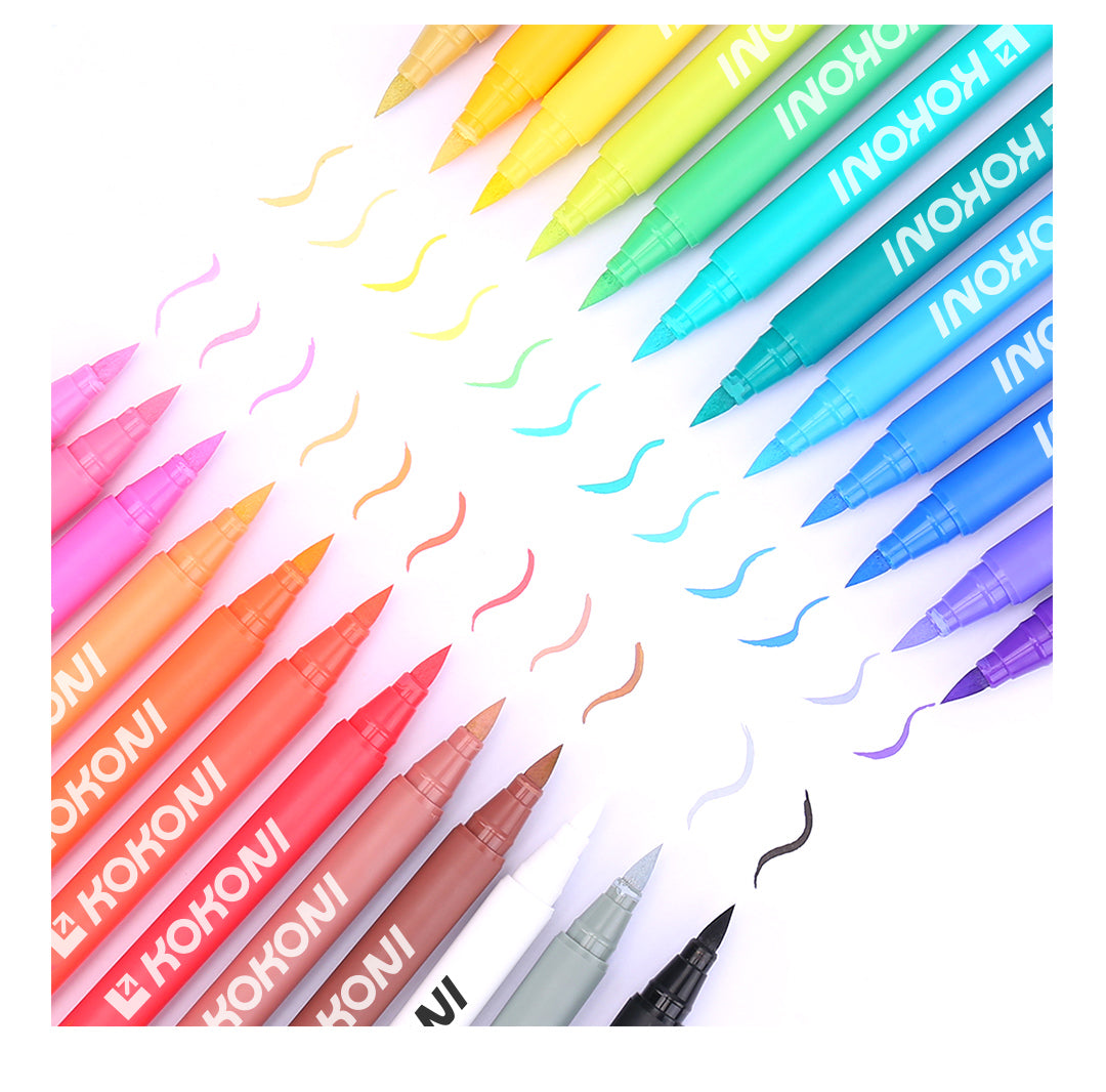KOKONI 12 Colors Acrylic Paint Marker Set, Water Based, for 3D Prints Coloring