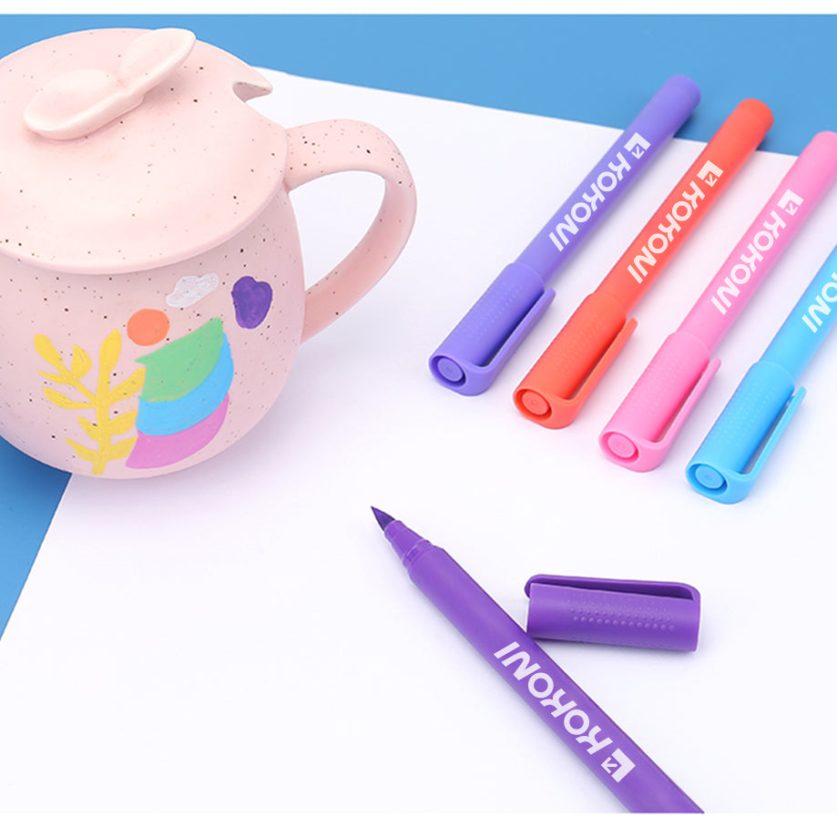 KOKONI 12 Colors Acrylic Paint Marker Set, Water Based, for 3D Prints Coloring