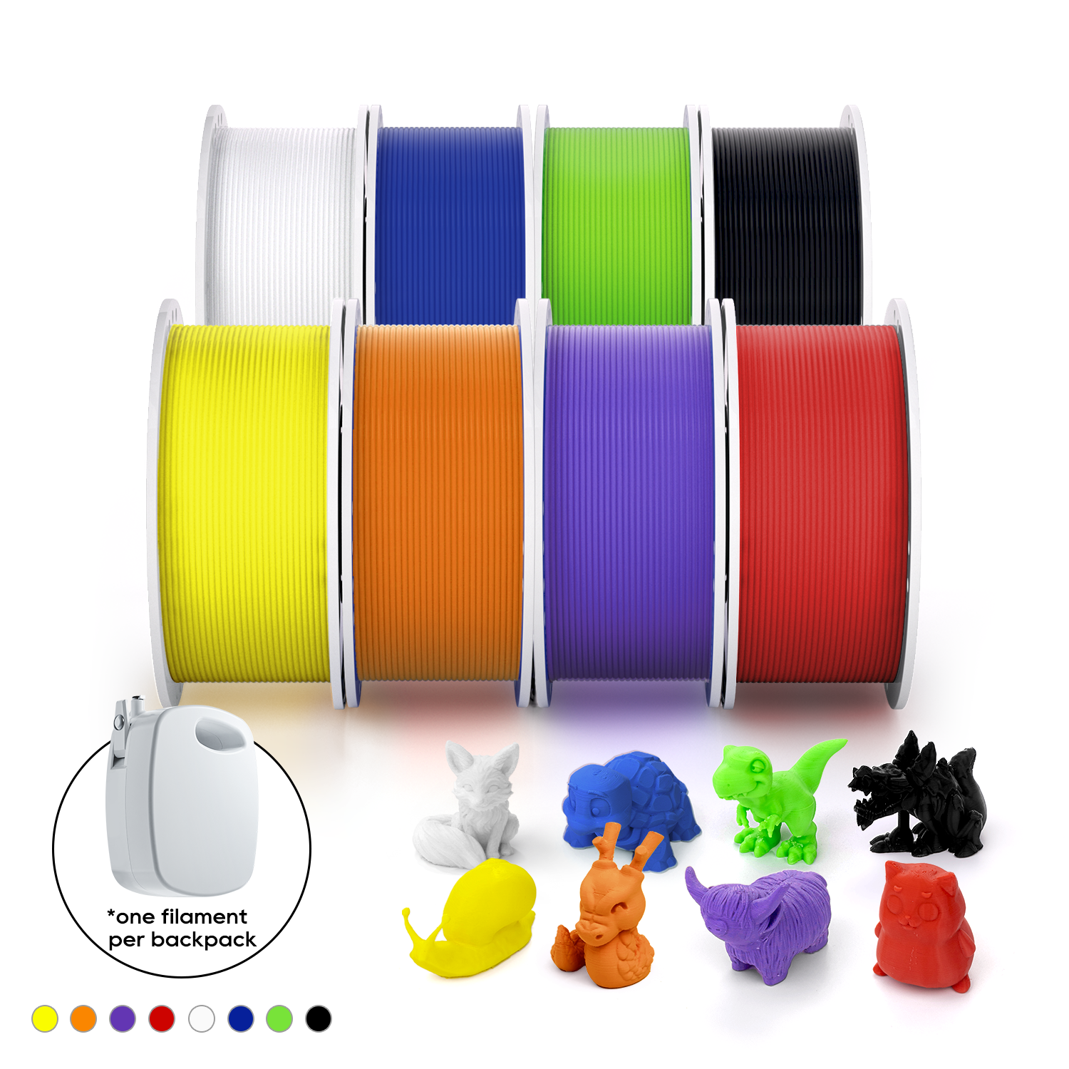 KOKONI PLA Filament 7/8 Colors Package for EC Series