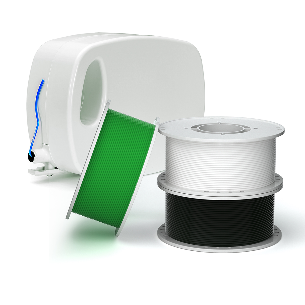 Emerald Forest Filaments Pack: KOKONI 4x White+ 3x Black+ 3x Green PLA Filaments Bundle