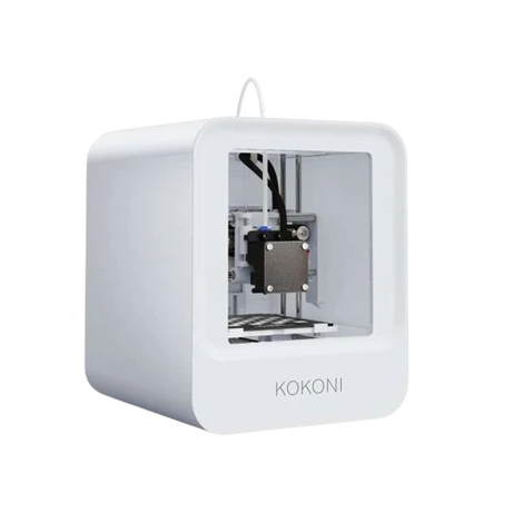 Snow World Pack: KOKONI EC1/EC2 3D Printer Plus Filaments White/ Black/ Blue