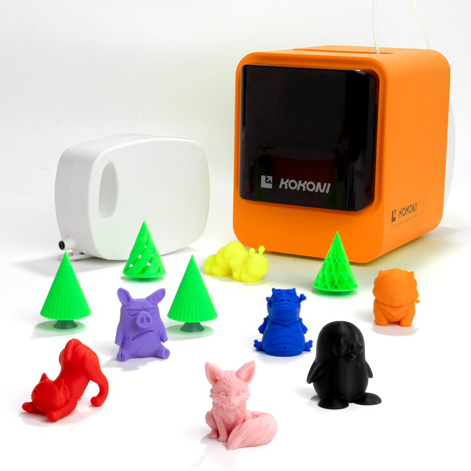 The Creator Pack: EC1/EC2 3D Printer + 1x Any Colors+ 1x Acrylic Paint Marker Set+ 1x Build Plate