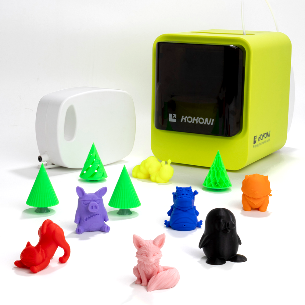 The Creator Pack: EC1/EC2 3D Printer + 1x Any Colors+ 1x Acrylic Paint Marker Set+ 1x Build Plate