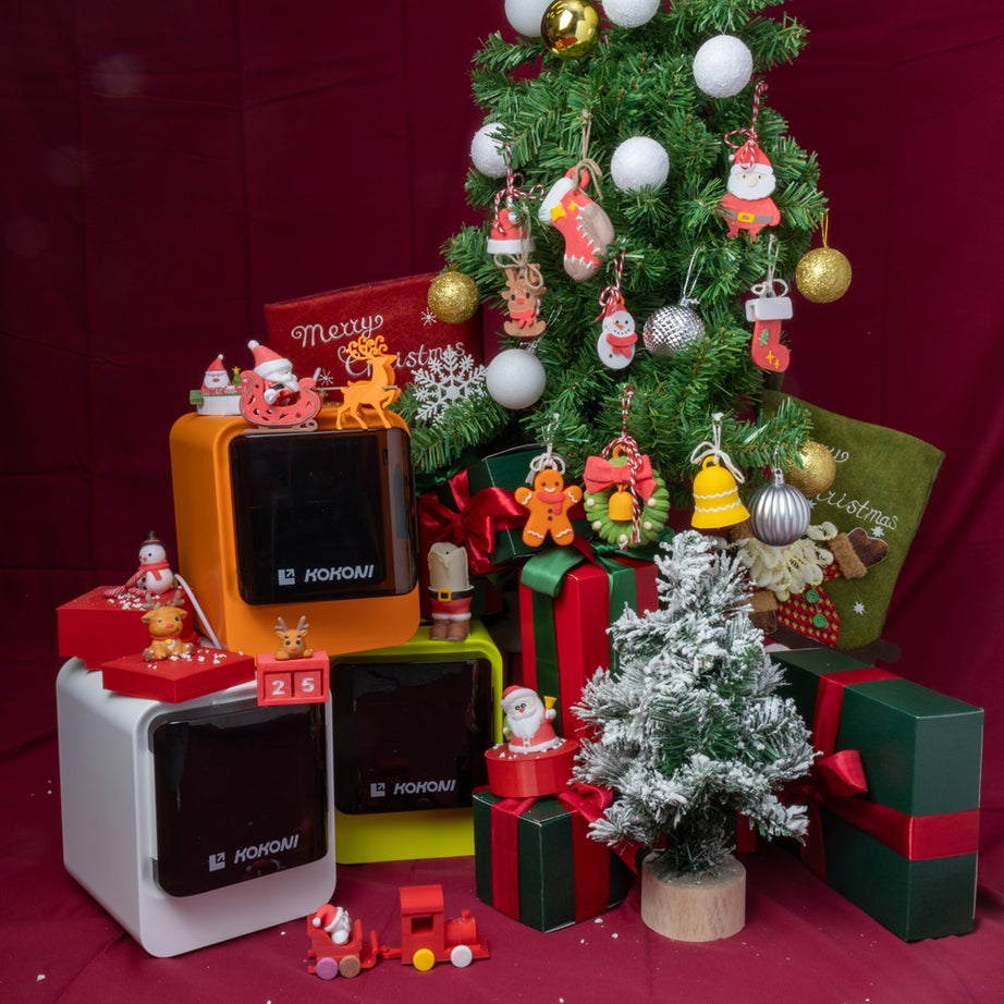 KOKONI Starter Pack: EC1/EC2 3D Printer Plus 2 White PLA Filaments