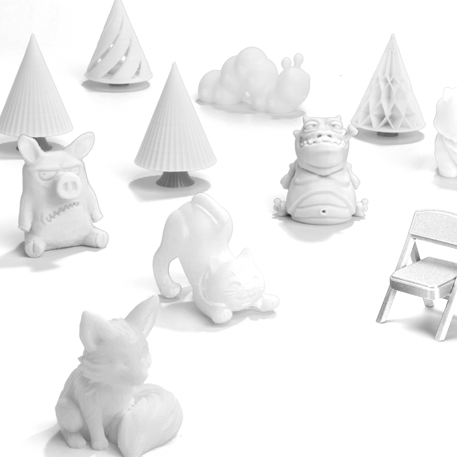 Pure White Filaments Pack : 10x White PLA Filaments for KOKONI EC Series