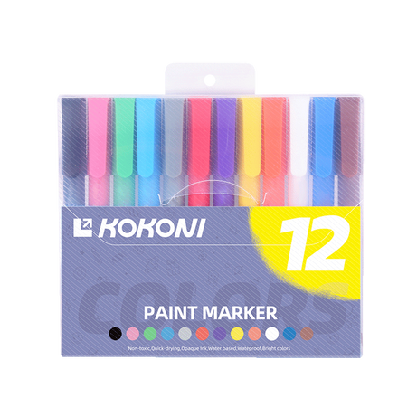 Coloring Pack: 12-colors marker set Plus Green/Orange/White Filaments